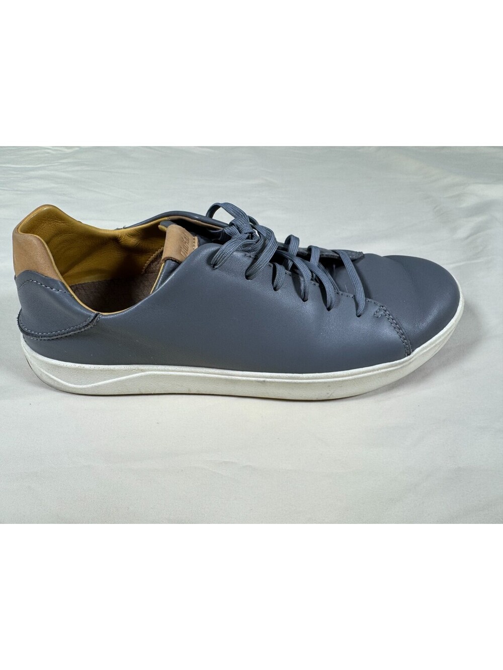 Olukai Lae'ahi Li Sneaker Men's 11.5 Gray Leather Waterproof